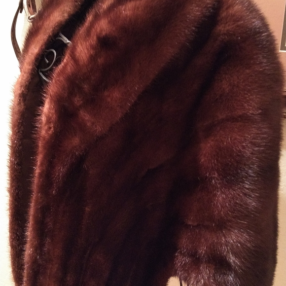 Vintage 1960s Mink Fur Red/Brown Long Stole A- Con - Picture 6 of 8